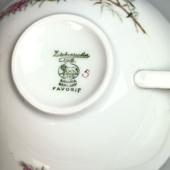 Hutschenreuther Heather White Collection Tea Cup Saucer Desert Plate Bavaria - Picture 11 of 16